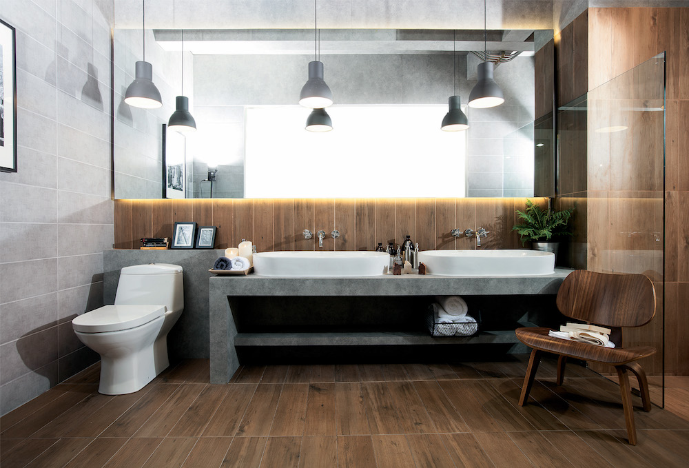 WoodTiles 1 กระเบื้องลายไม้ GP ROUGH WOOD OAK (HYG)R10 R/T 15X60PM